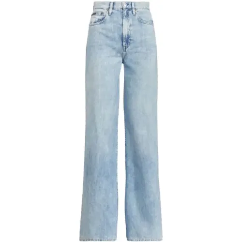 Weite Bein High Waist Jeans , Damen, Größe: W30 - Polo Ralph Lauren - Modalova