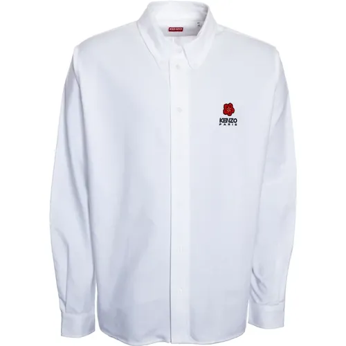 Shirt Boke Crest Oxford , Herren, Größe: 2XL - Kenzo - Modalova