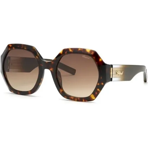 Gradient Sunglasses Shiny Dark Havana , female, Sizes: 55 MM - Chopard - Modalova