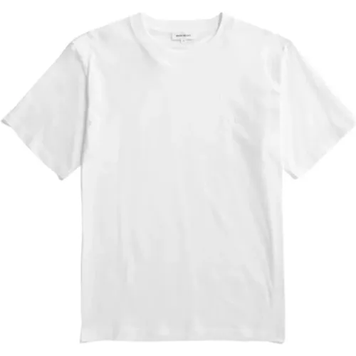 Besticktes Logo Baumwoll T-shirt , Herren, Größe: M - Norse Projects - Modalova