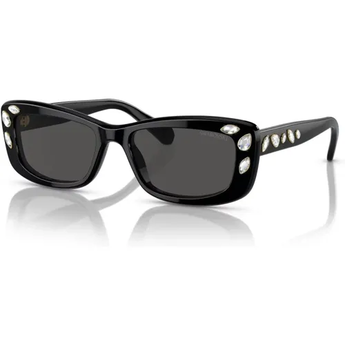 Grey Sunglasses SK 6008 , female, Sizes: 54 MM - Swarovski - Modalova
