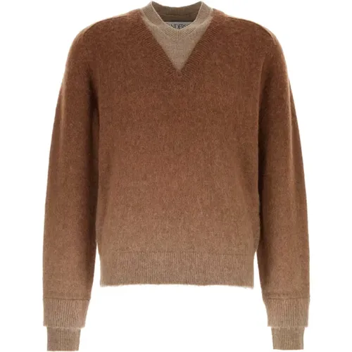 Alpaca Blend Sweater in Light , male, Sizes: M, L - JW Anderson - Modalova