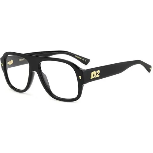 Vintage Glamour Eyeglasses , male, Sizes: 56 MM - Dsquared2 - Modalova