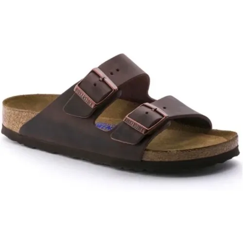 Sandalen Arizona Soft Footbed Geöltes Nubukleder , Herren, Größe: 41 EU - Birkenstock - Modalova