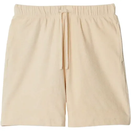 Towelling Drawstring Shorts , male, Sizes: M - Burberry - Modalova