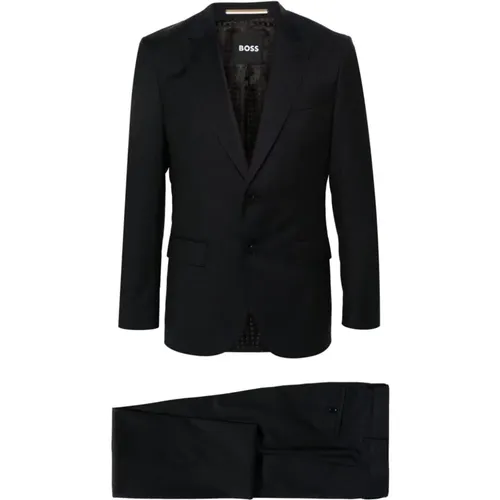 H-Huge slim fit wool suit , male, Sizes: 3XL, L, XL, M, 2XL - Hugo Boss - Modalova