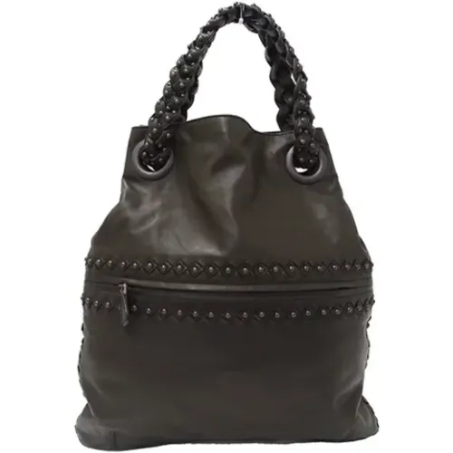 Pre-owned Leather shoulder-bags , female, Sizes: ONE SIZE - Bottega Veneta Vintage - Modalova