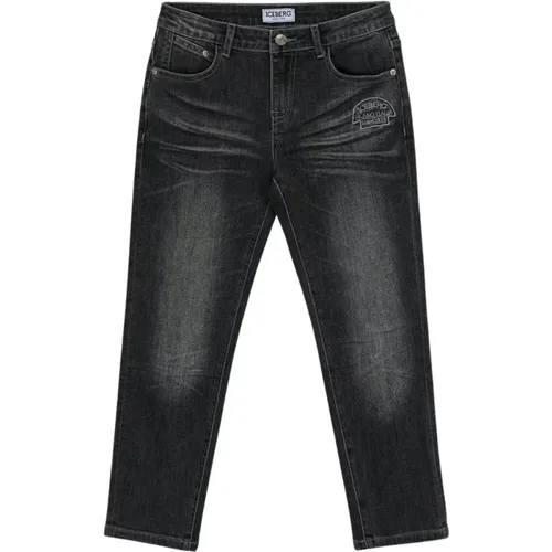 Kids - stonewashed 5-pocket jeans - Iceberg - Modalova