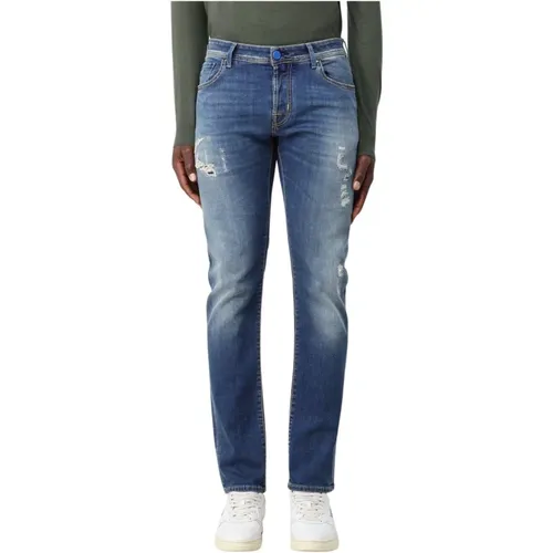 Stylish Slim Fit Jeans Upgrade , male, Sizes: W32 - Jacob Cohën - Modalova