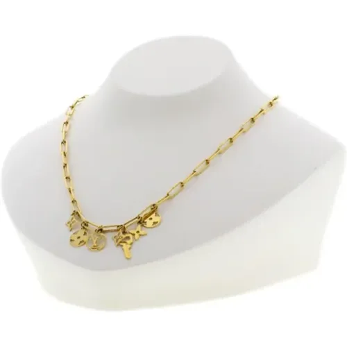 Pre-owned Metal necklaces , female, Sizes: ONE SIZE - Louis Vuitton Vintage - Modalova