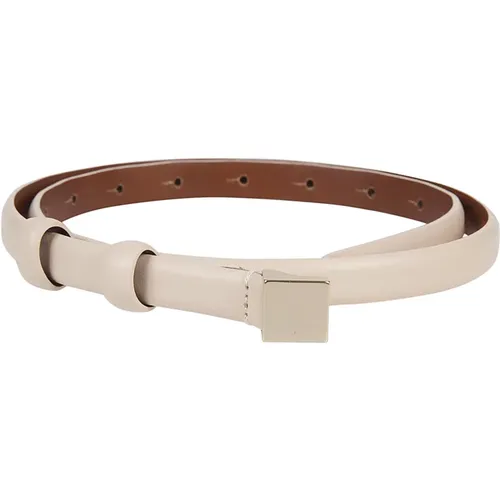 Leather Belt Made in Italy , female, Sizes: 85 CM - Crida Milano - Modalova