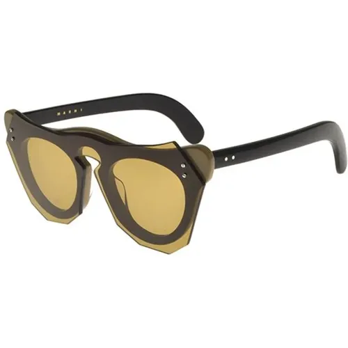 Light Brown Sunglasses Me612S , female, Sizes: 48 MM - Marni - Modalova