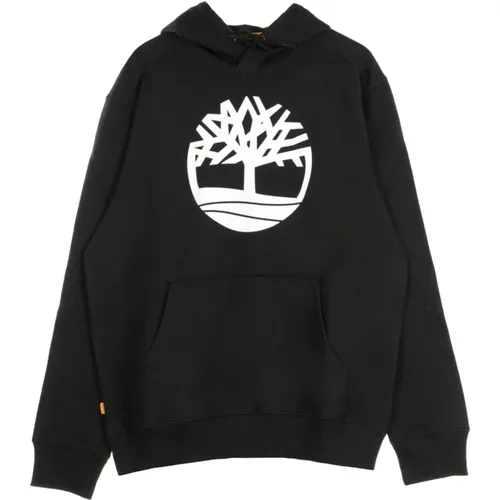 Kern Logo Hoodie Schwarz/Weiß , Herren, Größe: S - Timberland - Modalova