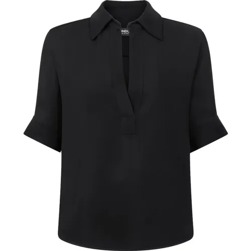 Elegante Bluse in Schwarz , Damen, Größe: L - Dondup - Modalova