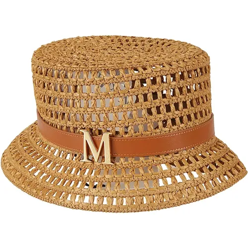 Women's Accessories Hats & Caps Leather Ss24 , female, Sizes: 57 CM - Max Mara - Modalova