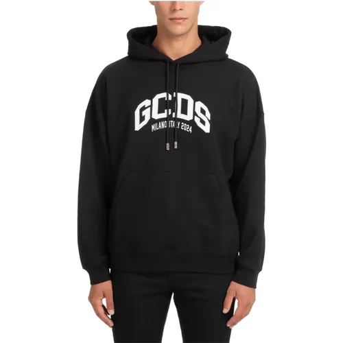 Plain Logo Hoodie with Pocket , male, Sizes: M - Gcds - Modalova