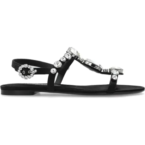 Sandalen mit dekorativer Veredelung - Dolce & Gabbana - Modalova