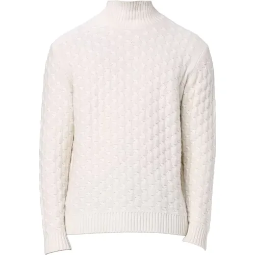 Wool High Neck Sweater , male, Sizes: L, 2XL, XL - Paolo Pecora - Modalova