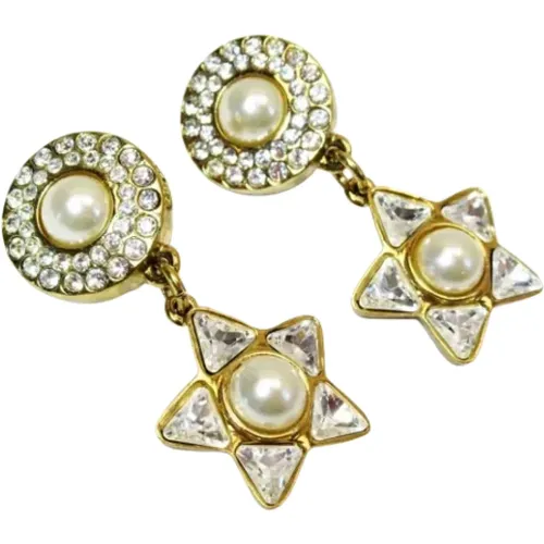 Pre-owned Gold Metal Celine Earrings , female, Sizes: ONE SIZE - Celine Vintage - Modalova