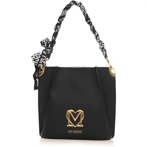 Schalgriff Bucket Bag mit Innenfach - Love Moschino - Modalova