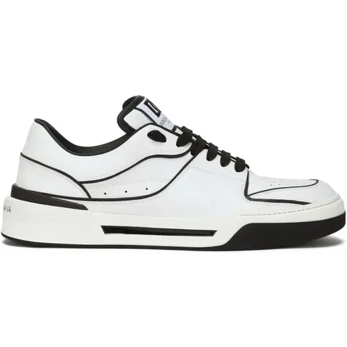 Neue Roma Sneakers mit Kontrastdetails , Herren, Größe: 39 EU - Dolce & Gabbana - Modalova