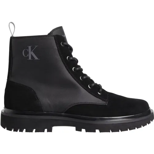 Lace-Up Hiking Ankle Boots , male, Sizes: 11 UK, 9 UK, 7 UK, 12 UK, 10 UK - Calvin Klein Jeans - Modalova