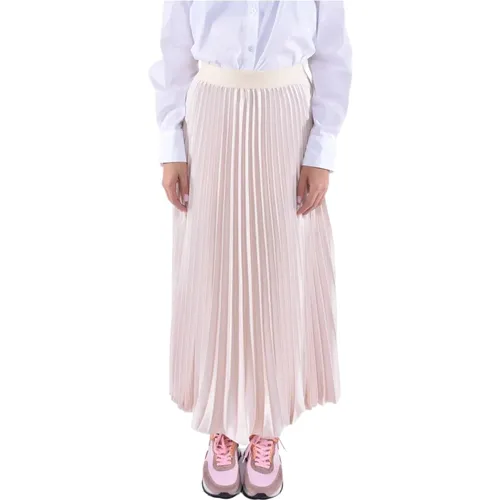 Fluid Pleated Long Skirt , female, Sizes: XS - Max Mara Weekend - Modalova