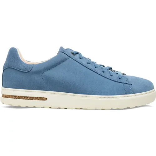 Blaue Wildleder-Sneakers mit herausnehmbarem Fußbett , Herren, Größe: 43 EU - Birkenstock - Modalova