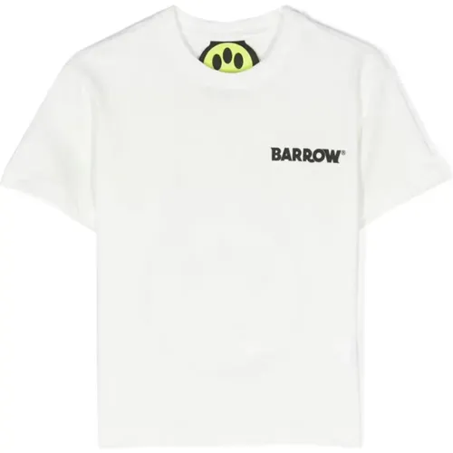 Weißes Jersey T-Shirt für Kinder - BARROW - Modalova