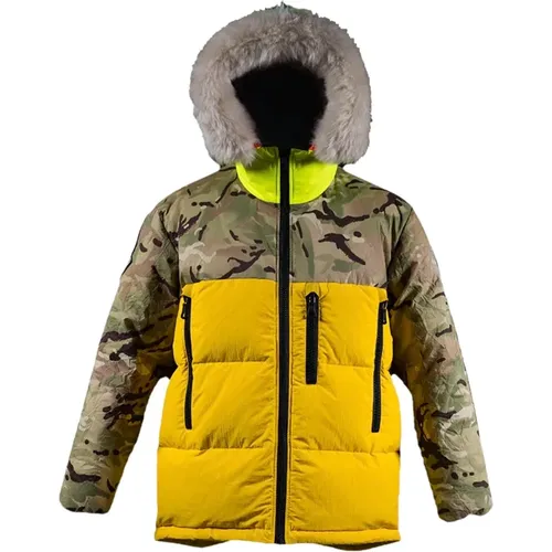 Reversible Parka with Duck Down Filling , male, Sizes: S - Griffin - Modalova
