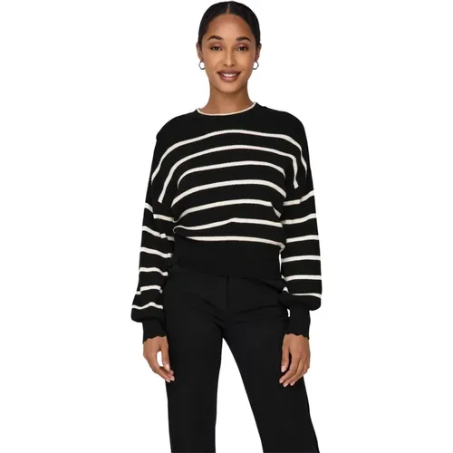 Damen Rundhals Pullover , Damen, Größe: L - Only - Modalova