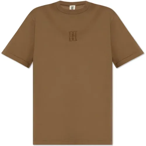 T-Shirt mit Fayeh-Logo , Damen, Größe: L - By Malene Birger - Modalova