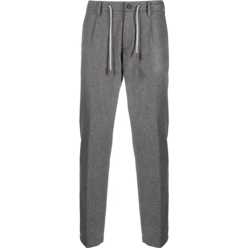 Wool/cashmere drawsting pants , male, Sizes: W34 - Eleventy - Modalova