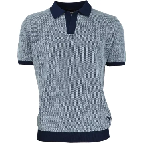 Contrast Polo Shirt Classic Design , male, Sizes: XS - carlo colucci - Modalova