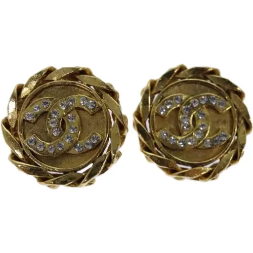 Pre-owned Metal earrings , female, Sizes: ONE SIZE - Chanel Vintage - Modalova