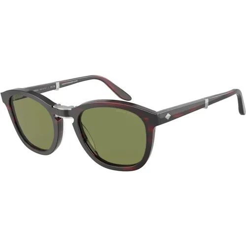 Sunglasses AR 8170 FOLDING,Faltbare Sonnenbrille Schwarz/Blau - Giorgio Armani - Modalova