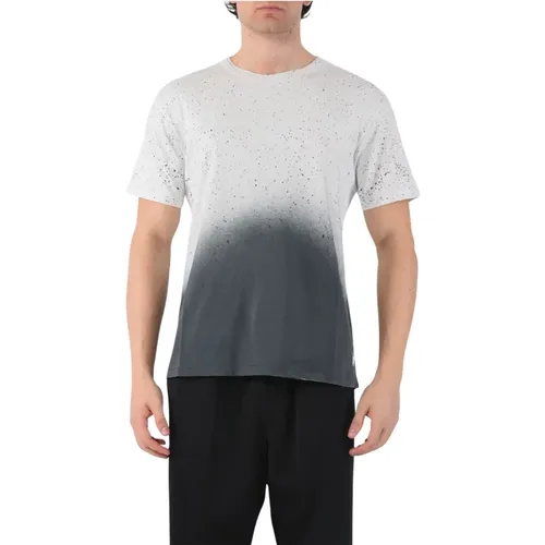 Cotton Gradient T-shirt Regular Fit Italy , male, Sizes: M, XL, L, S - Mauro Grifoni - Modalova