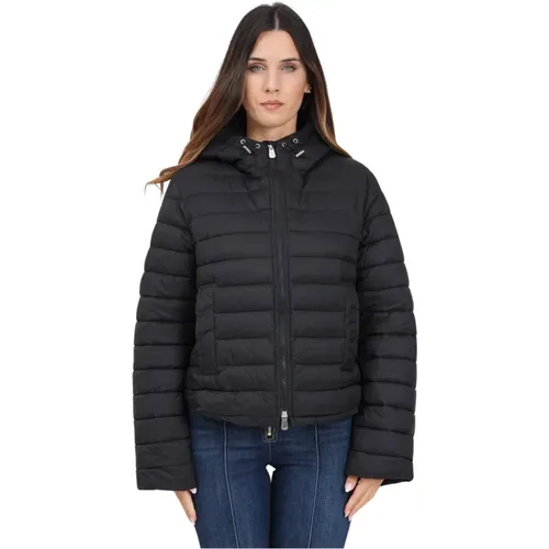 Schwarze Steppjacke , Damen, Größe: M - pinko - Modalova