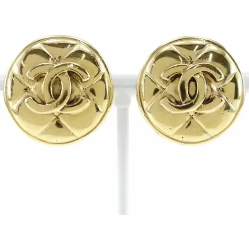 Pre-owned Metal earrings , female, Sizes: ONE SIZE - Chanel Vintage - Modalova