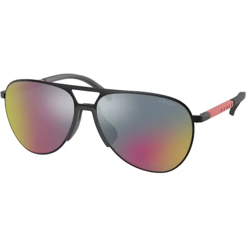 Stilvolle Herren-Sonnenbrille mit Metallrahmen - Prada - Modalova