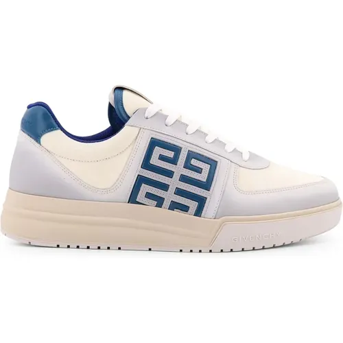 Blaue Canvas-Ledersneaker Aw24 , Herren, Größe: 43 EU - Givenchy - Modalova