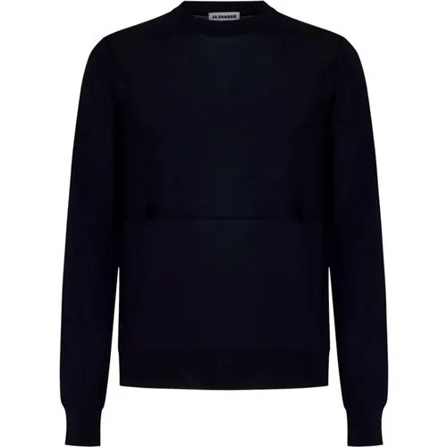 Midnight Ribbed Sweater , male, Sizes: XL, L, M, S, 2XL - Jil Sander - Modalova