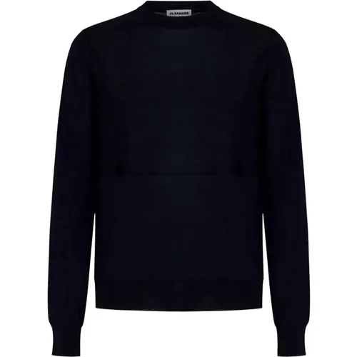 Midnight Ribbed Sweater , male, Sizes: XL, L, M, S - Jil Sander - Modalova