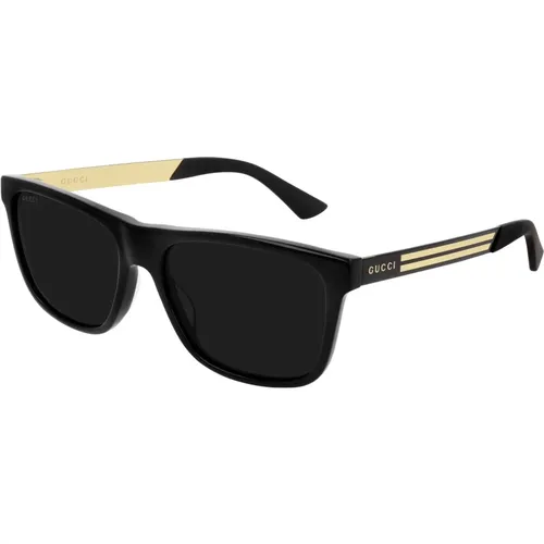 Dark Grey Sunglasses , male, Sizes: 57 MM - Gucci - Modalova