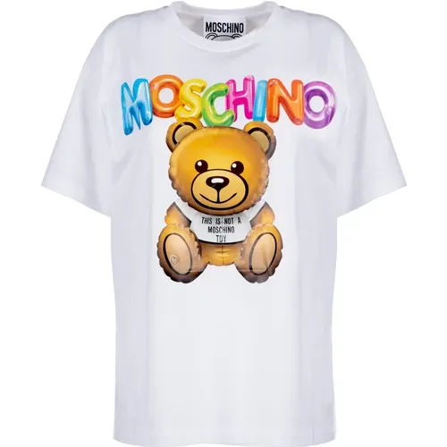 Oversize Inflatable Teddy T-Shirt , female, Sizes: S - Moschino - Modalova