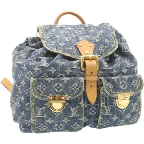 Pre-owned Denim backpacks , female, Sizes: ONE SIZE - Louis Vuitton Vintage - Modalova