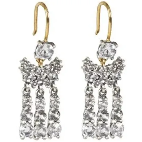 Anna Gold-Plated Silver Topaz Earrings , female, Sizes: ONE SIZE - Dorothée Sausset - Modalova