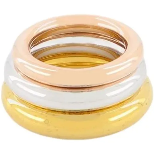 Brahma 3 Rings Set Ring - Silver/18K Gold Plated , female, Sizes: 55 MM, 51 MM - Charlotte Chesnais - Modalova