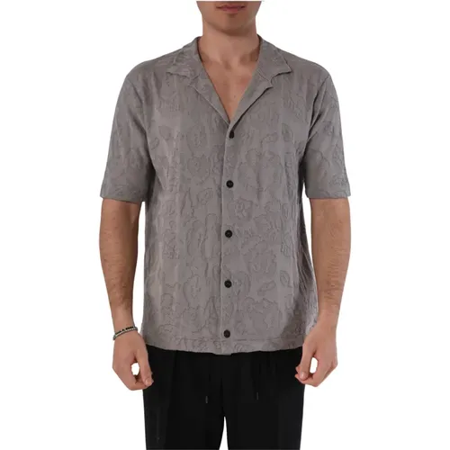 Floral Cotton Shirt , male, Sizes: M, L, XL - Roberto Collina - Modalova