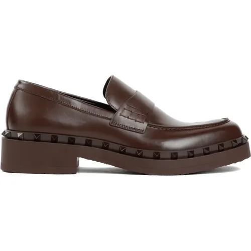 Stilvolle Rockstud Loafers für Männer , Herren, Größe: 41 EU - Valentino Garavani - Modalova